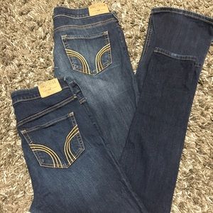 Hollister Jeans (WORN ONCE EACH!) Size7!